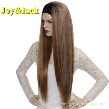 Black Hairband Wigs for Women Wholesale Head Band Hair Brown Ombre Blonde Long Natural Straight Headband Wig Synthetic Hair Wigs